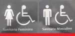 Placa de Sinalizao em Braille Masculino - Feminino
